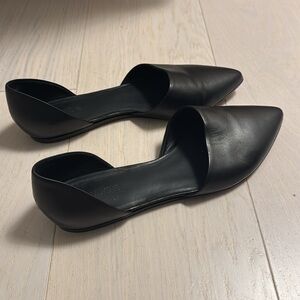 Vince Black Leather Flats